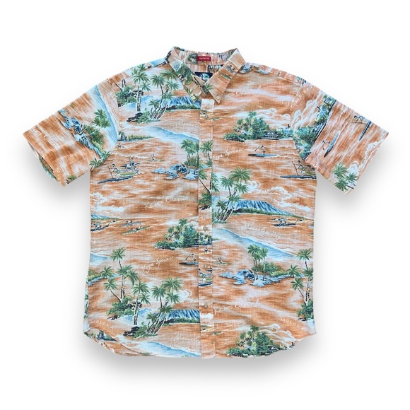 Reyn Spooner Button Up Short Sleeve Hawaiian Shirt Tailored Fit Men’s XXL - Picture 2 of 7
